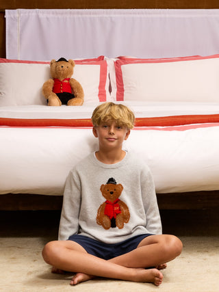 Kids' Bo Bear Cotton Crewneck