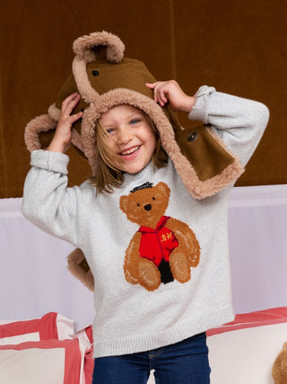 Kids' Bo Bear Cotton Crewneck